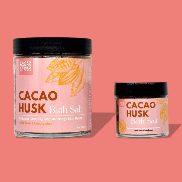 Rose + Eucalyptus + Cacao Husk Bath Salt