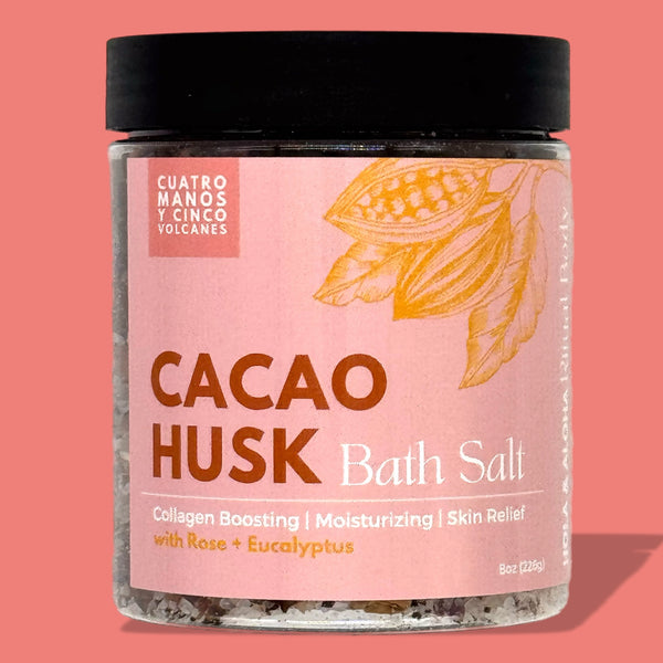 Rose + Eucalyptus + Cacao Husk Bath Salt