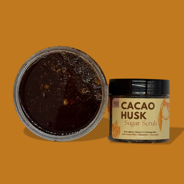 Cacao Nibs + Mandarin + Cornmeal Sugar Scrub