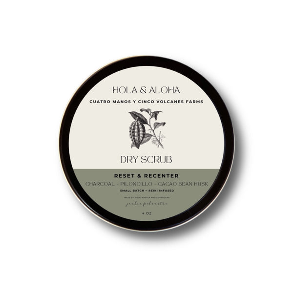 RESET AND RECENTER DRY BATH SCRUB - Cuatro Manos y Cinco Volcanes Farms